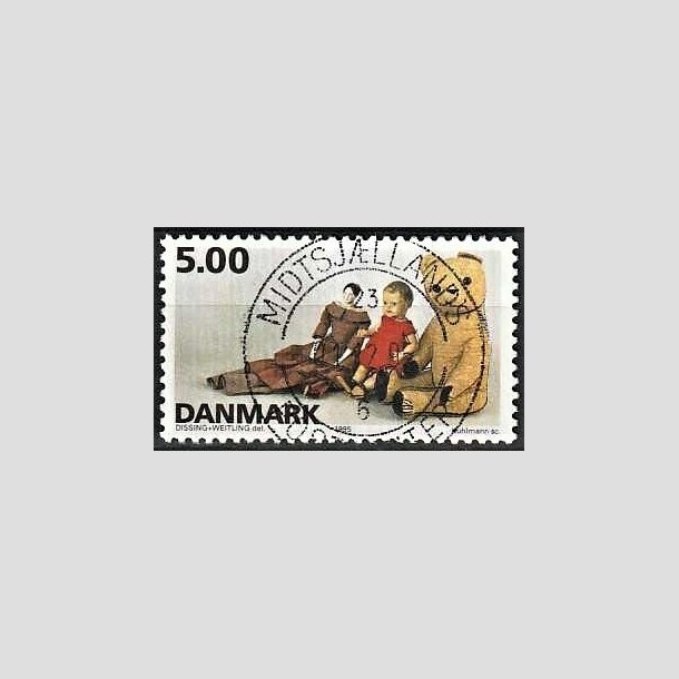 FRIMRKER DANMARK | 1995 - AFA 1104 - Dansk legetj - 5,00 Kr. flerfarvet - Pragt Stemplet