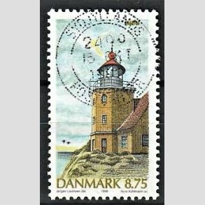 FRIM�RKER DANMARK | 1996 - AFA 1127 - Danske fyrt�rne - 8,75 Kr. flerfarvet - Pragt Stemplet