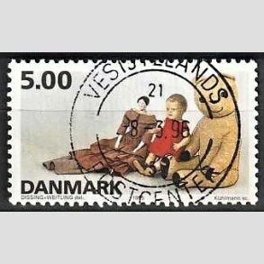 FRIM�RKER DANMARK | 1995 - AFA 1104 - Dansk leget�j - 5,00 Kr. flerfarvet - Pragt Stemplet