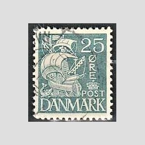 FRIMRKER DANMARK | 1933 - AFA 205 - Karavel 25 re bl Type I - Stemplet
