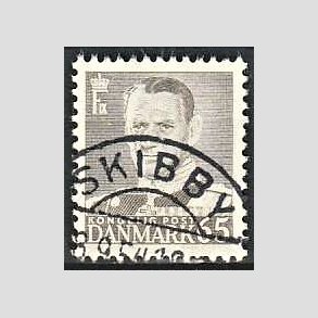 FRIMRKER DANMARK | 1952-53 - AFA 340 - Fr. IX 65 re gr - Lux Stemplet Skibby