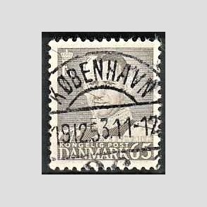 FRIMRKER DANMARK | 1952-53 - AFA 340 - Fr. IX 65 re gr - Lux Stemplet Kbenhavn