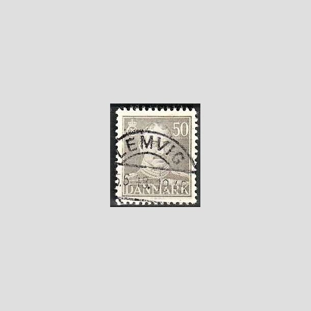 FRIMRKER DANMARK | 1945 - AFA 289 - Chr. X 50 re gr - Lux Stemplet