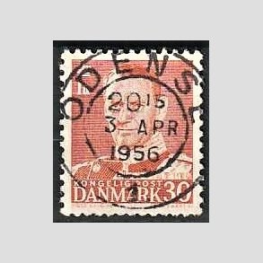 FRIMRKER DANMARK | 1952-53 - AFA 337 - Fr. IX 30 re rd - Lux Stemplet Odense