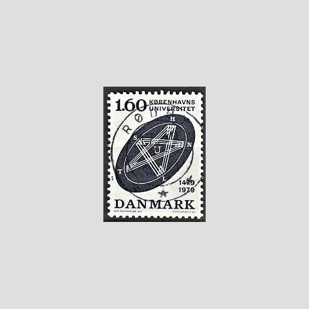 FRIMRKER DANMARK | 1979 - AFA 674 - Kbenhavns Universitet 500 r - 1,60 Kr. bl - Lux Stemplet Rdby