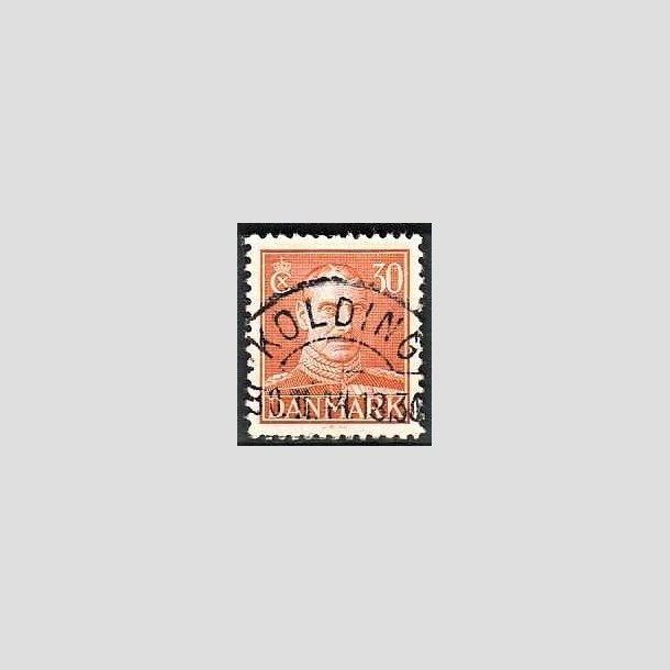 FRIMRKER DANMARK | 1942-44 - AFA 278 - Chr. X 30 re orange - Lux Stemplet Kolding