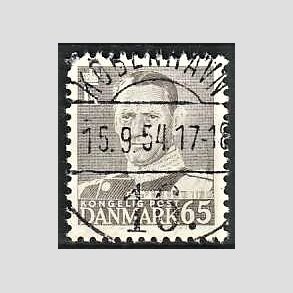 FRIMRKER DANMARK | 1952-53 - AFA 340 - Fr. IX 65 re gr - Lux Stemplet Kbenhavn