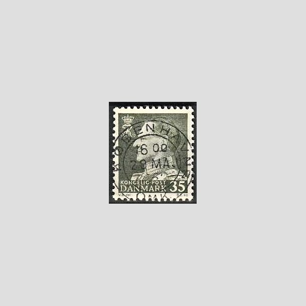 FRIMRKER DANMARK | 1961-62 - AFA 395 - Fr. IX 35 re mrkgrn - Lux Stemplet