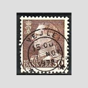 FRIMRKER DANMARK | 1967 - AFA 460 - Fr. IX 50 re brun - Lux Stemplet Vejle