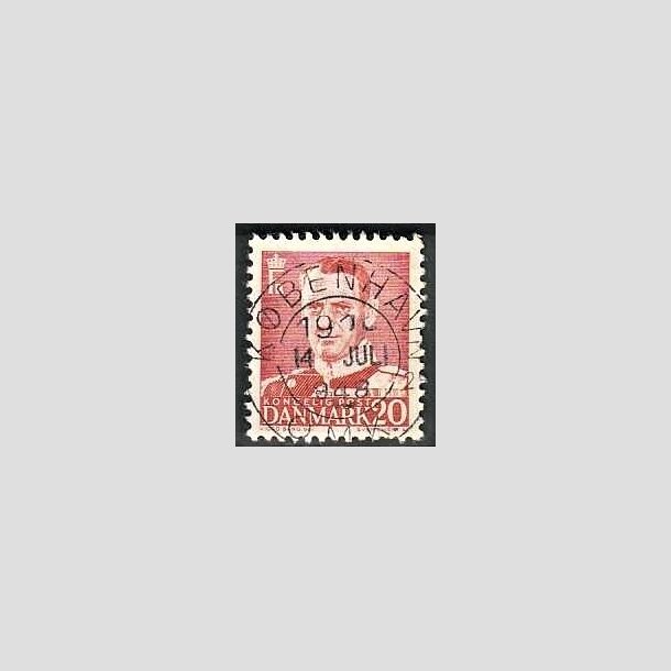 FRIMRKER DANMARK | 1948-50 - AFA 307 - Fr. IX 20 re rd - Pragt Stemplet 