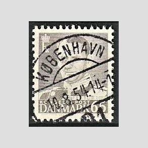 FRIMRKER DANMARK | 1952-53 - AFA 340 - Fr. IX 65 re gr - Lux Stemplet Kbenhavn