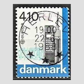 FRIM�RKER DANMARK | 1988 - AFA 912 - Europam�rker - 4,10 Kr. flerfarvet - Pragt Stemplet