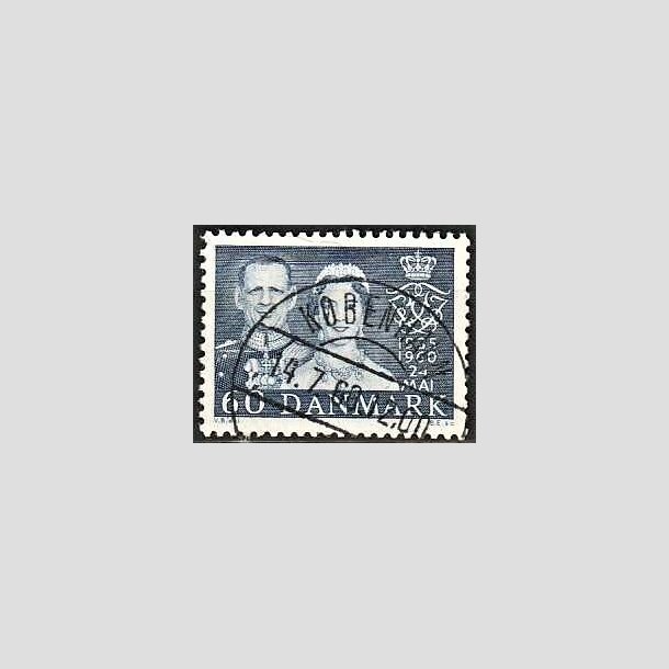 FRIMRKER DANMARK | 1960 - AFA 385 - Slvbryllup - 60 re bl - Lux Stemplet 