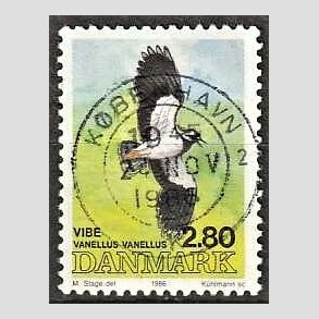 FRIM�RKER DANMARK | 1986 - AFA 867 - Danske fugle - 2,80 Kr. flerfarvet - Pragt Stemplet