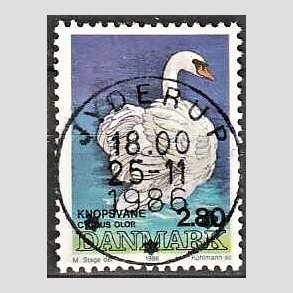 FRIM�RKER DANMARK | 1986 - AFA 866 - Danske fugle - 2,80 Kr. flerfarvet - Pragt Stemplet