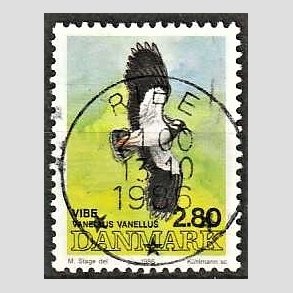 FRIM�RKER DANMARK | 1986 - AFA 867 - Danske fugle - 2,80 Kr. flerfarvet - Pragt Stemplet Ribe