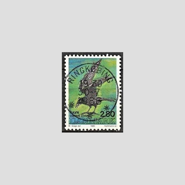 FRIMRKER DANMARK | 1986 - AFA 864 - Danske fugle - 2,80 Kr. flerfarvet - Pragt Stemplet Ringkbing