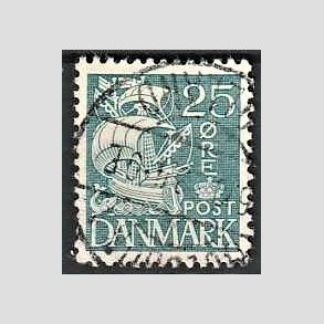 FRIMRKER DANMARK | 1933 - AFA 205 - Karavel 25 re bl Type I - Stemplet