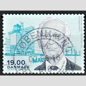 FRIM�RKER DANMARK | 2016 - AFA 1853 - Store danskere - 19,00 Kr. M�rsk McKenney M�ller - Pragt Stemplet