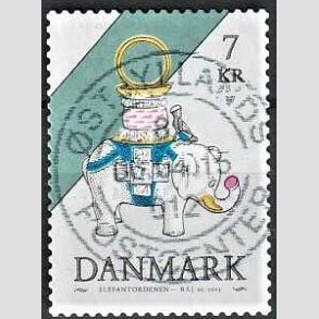 FRIM�RKER DANMARK | 2015 - AFA 1812 - Danske ordener - 7,00 Kr. flerfarvet - Pragt Stemplet