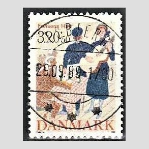 FRIMRKER DANMARK | 1989 - AFA 933 - Frelsens Hr - 3,20 Kr. + 50 re flerfarvet - Pragt Stemplet Esbjerg