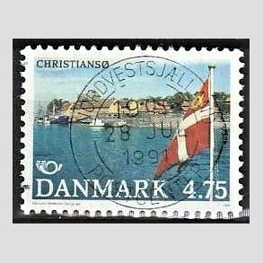 FRIM�RKER DANMARK | 1991 - AFA 994 - Turistm�l - 4,75 Kr. flerfarvet - Pragt Stemplet 