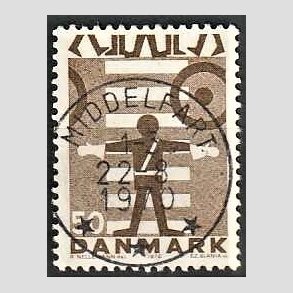 FRIMRKER DANMARK | 1970 - AFA 494 - Trafiksikkerhed - 50 re brun - Pragt Stemplet Middelfart