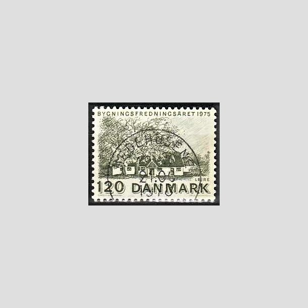 FRIMRKER DANMARK | 1975 - AFA 592 - Bygningsfredning - 120 re grn - Pragt Stemplet Hedehusene