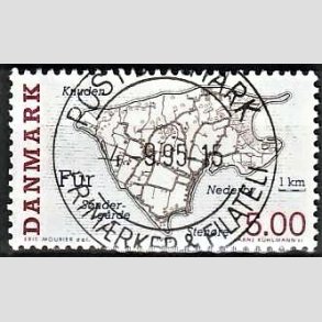 FRIM�RKER DANMARK | 1995 - AFA 1088 - Danske sm��er - 5,00 Kr. flerfarvet - Pragt Stemplet