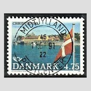 FRIM�RKER DANMARK | 1991 - AFA 994 - Turistm�l - 4,75 Kr. flerfarvet - Pragt Stemplet