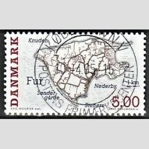 FRIM�RKER DANMARK | 1995 - AFA 1088 - Danske sm��er - 5,00 Kr. flerfarvet - Pragt Stemplet
