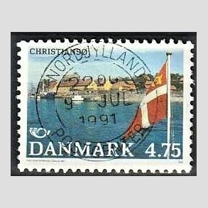 FRIM�RKER DANMARK | 1991 - AFA 994 - Turistm�l - 4,75 Kr. flerfarvet - Pragt Stemplet