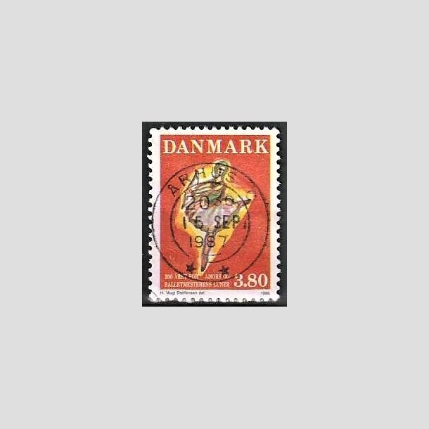 FRIMRKER DANMARK | 1986 - AFA 873 - Balletten Amors luner - 3,80 Kr. flerfarvet - Pragt Stemplet rhus C