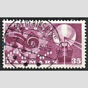 FRIMRKER DANMARK | 1962 - AFA 410 - Georg Carstensen Tivoli - 35 re rdviolet - Pragt Stemplet Frederikshavn