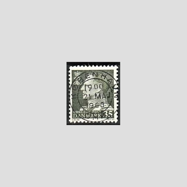 FRIMRKER DANMARK | 1961-62 - AFA 395 - Fr. IX 35 re mrkgrn - Lux Stemplet