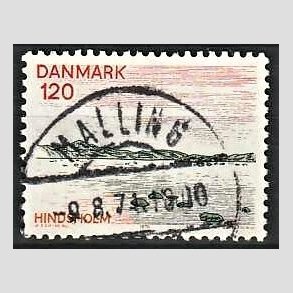 FRIM�RKER DANMARK | 1974 - AFA 570 - Fyn - 120 �re flerfarvet - Pragt Stemplet Malling