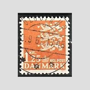 FRIMRKER DANMARK | 1962 - AFA 404 - Rigsvben 1,25 Kr. orange - Lux Stemplet Glostrup