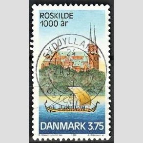 FRIM�RKER DANMARK | 1998 - AFA 1169 - Roskilde 1000 �r. - 3,75 Kr. flerfarvet - Pragt Stemplet