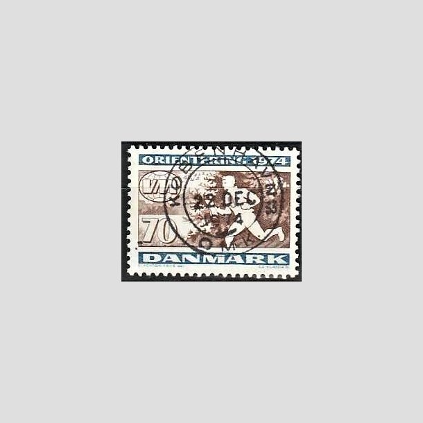 FRIMRKER DANMARK | 1974 - AFA 575 - Orienteringslb WM - 70 re flerfarvet - Pragt Stemplet 