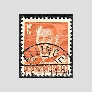 FRIMRKER DANMARK | 1948-50 - AFA 309 - Fr. IX 30 re orange - Lux Stemplet Allinge