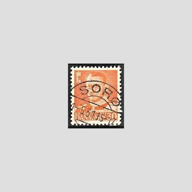 FRIMRKER DANMARK | 1948-50 - AFA 309 - Fr. IX 30 re orange - Lux Stemplet Sor