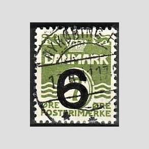 FRIMRKER DANMARK | 1940 - AFA 261 - 6/7 re grn provisorium - Lux stemplet