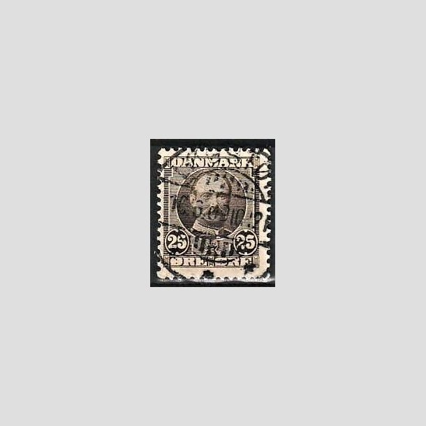FRIMRKER DANMARK | 1907 - AFA 57 - Frederik VIII 25 re sepiabrun - Lux Stemplet 