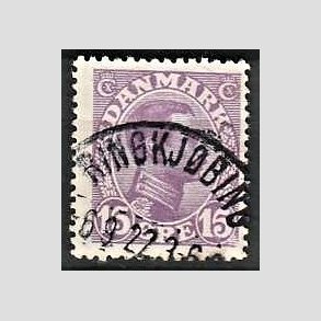 FRIMRKER DANMARK | 1913 - AFA 70 - Chr. X 15 re violet - Lux Stemplet 