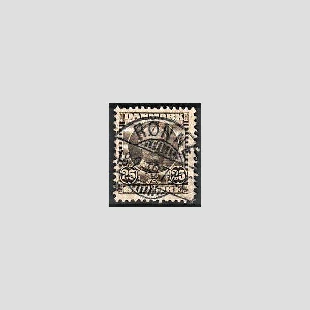 FRIMRKER DANMARK | 1907 - AFA 57 - Frederik VIII 25 re sepiabrun - Lux Stemplet Rnne