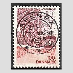 FRIM�RKER DANMARK | 1976 - AFA 615 - K�benhavn - 100 �re r�dlilla/r�d - Pragt Stemplet �benr�