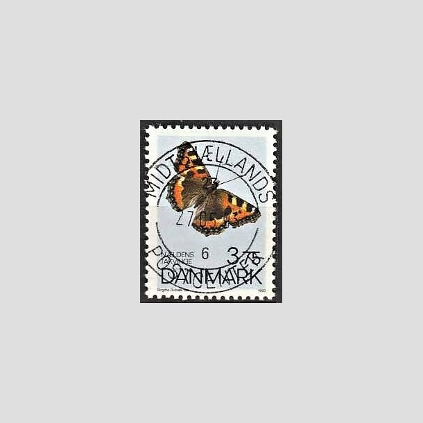 FRIMRKER DANMARK | 1993 - AFA 1037 - Sommerfugle - 3,75 Kr. flerfarvet - Pragt Stemplet