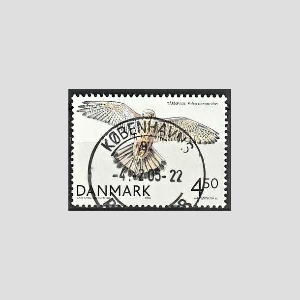 FRIMRKER DANMARK | 2004 - AFA 1409 - Rovfugle i Danmark - 4,50 Kr. Trnfalk - Pragt Stemplet 