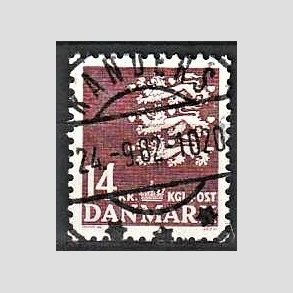 FRIMRKER DANMARK | 1982 - AFA 753 - Rigsvben 14 Kr. brun - Lux Stemplet Randers