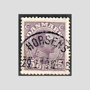 FRIMRKER DANMARK | 1913 - AFA 70 - Chr. X 15 re violet - Lux Stemplet Horsens